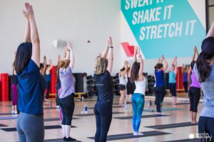 stretching
