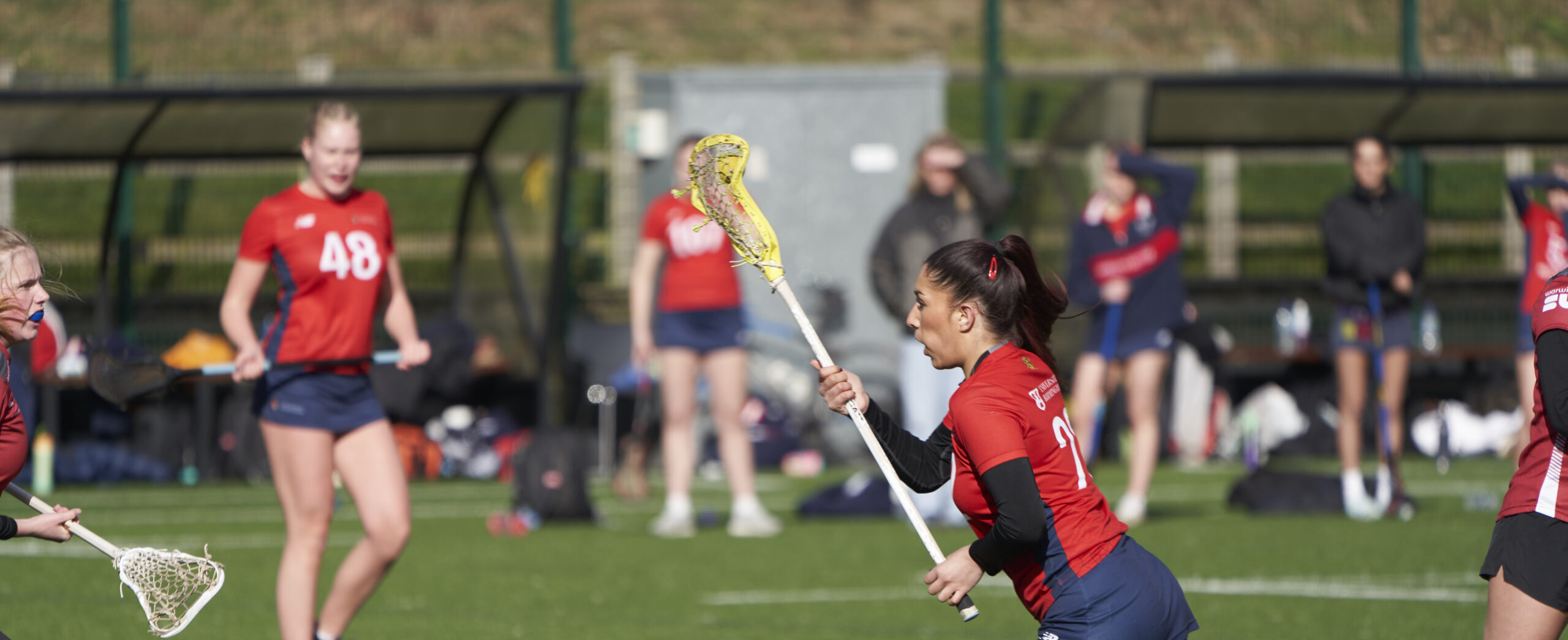 Lacrosse students on Bournbrook 3G at the University of Birmingham