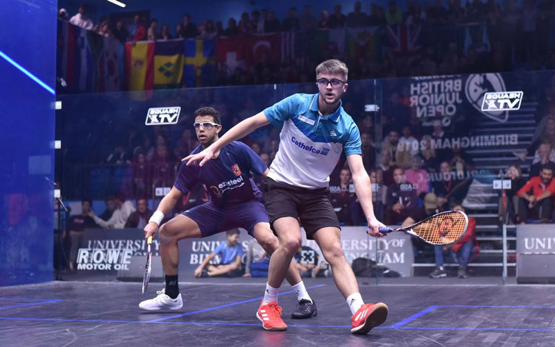 British Junior Open players on court
