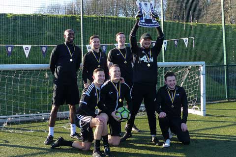 Campus League - team photo of the winners of the People's Cup