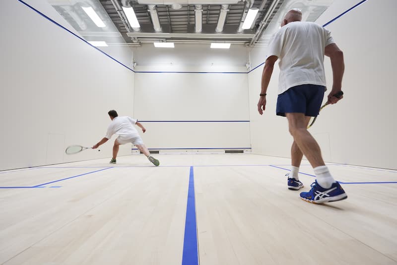 Warwickshire Squash League players on court