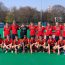 University of Birmingham men's hockey team photo with their silver medals