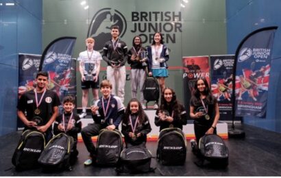 A group of British Junior Open medallists