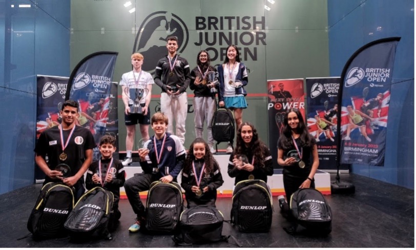 A group of British Junior Open medallists
