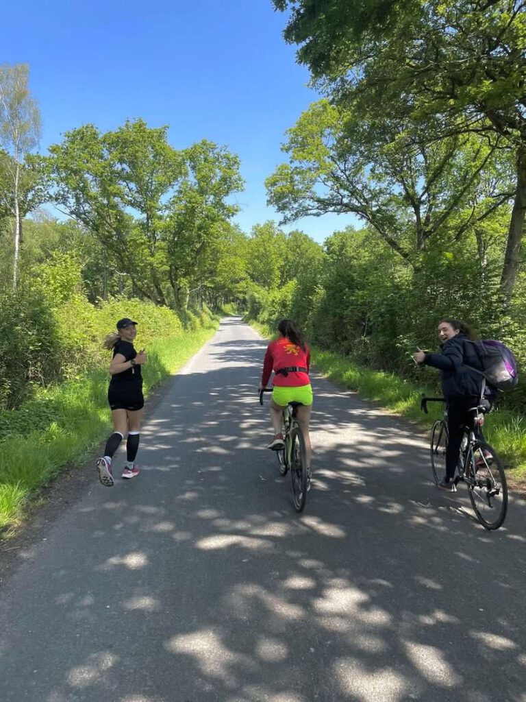 Cycling element of the marathon