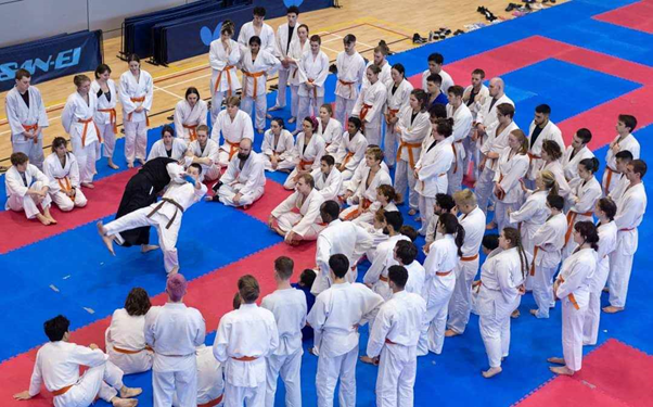 Jiu Jitsu training example at a Nationals event