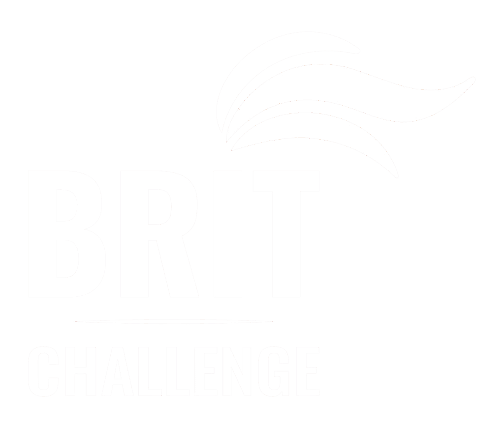 White BRIT (British Inspiration Trust) Challenge logo.