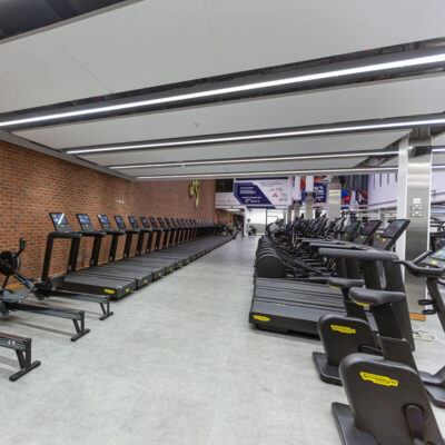 Sport & Fitness gym area with running machines.