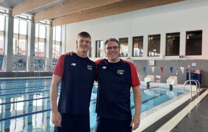 Ollie Morgan and Head Coach Gary Humpage