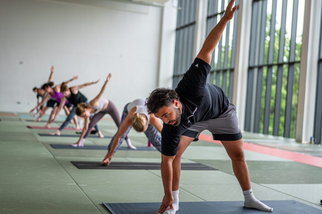 Yoga in the Dojo studio