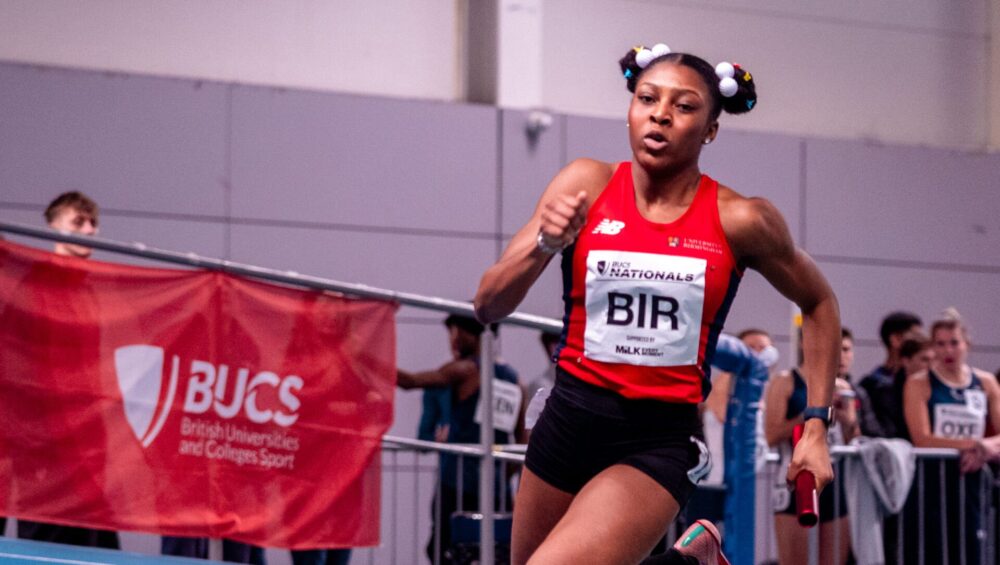 Student running
