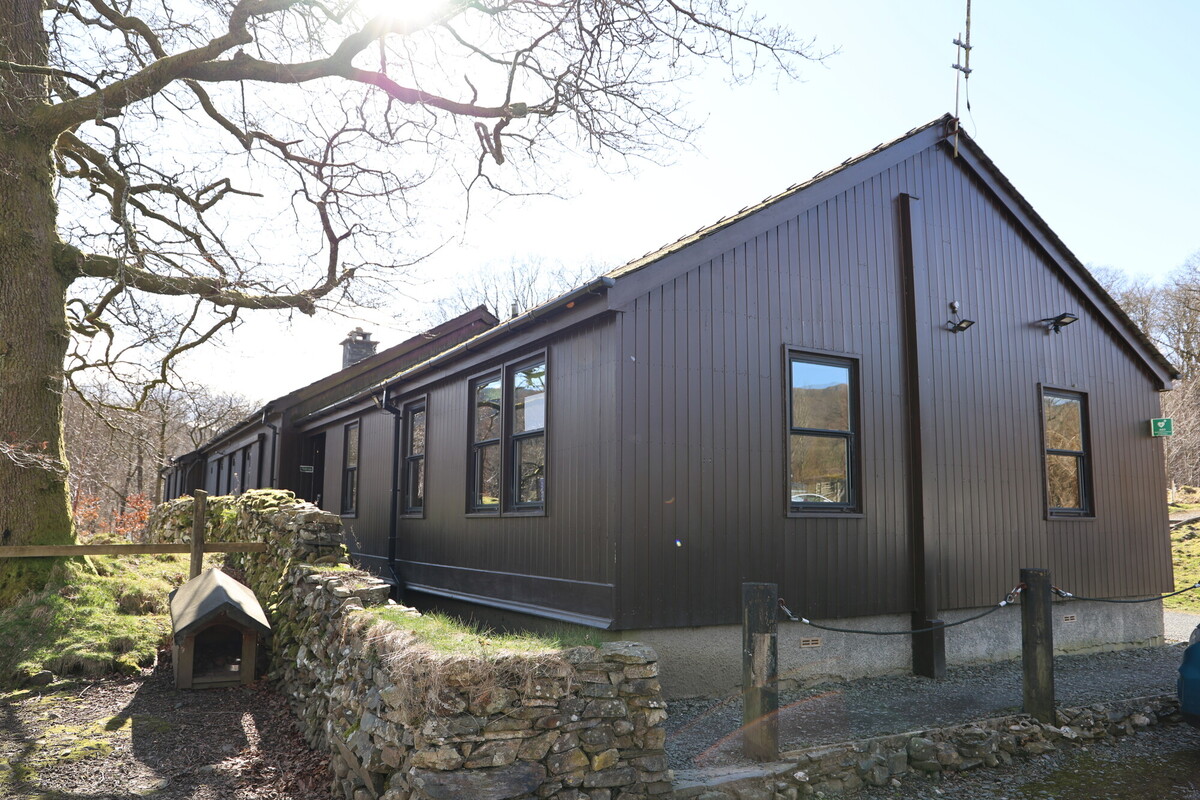 An image of the Raymond Priestley Centre from the outside.
