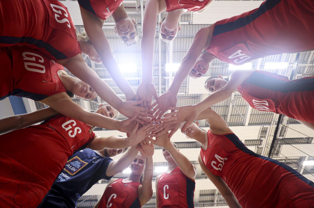Netball hands in